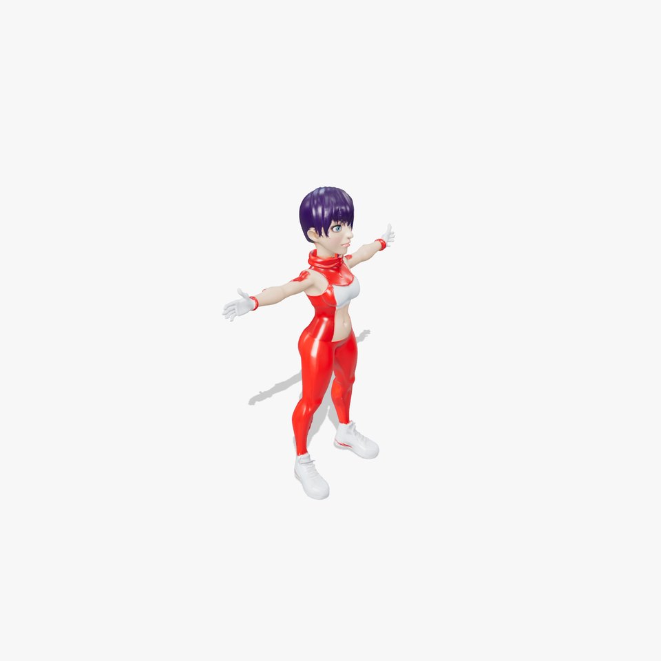 Sporty Character Heroine model pack